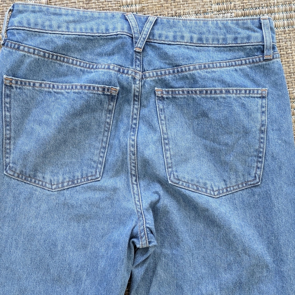 Veronica Beard Dylan Full Length Straight Leg High Rise Cuffed Jeans - Picture 12 of 14